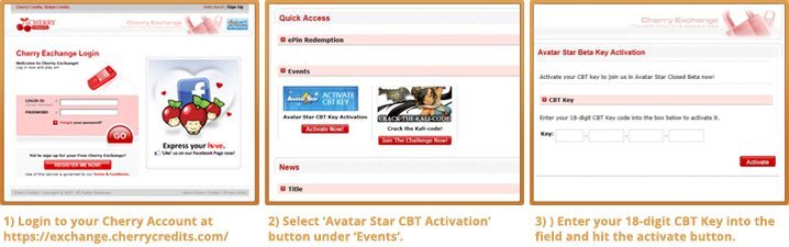 Avatar Star CBT Key Redemption