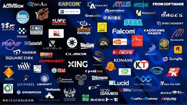 List of Third Party Game Developers and Publishers