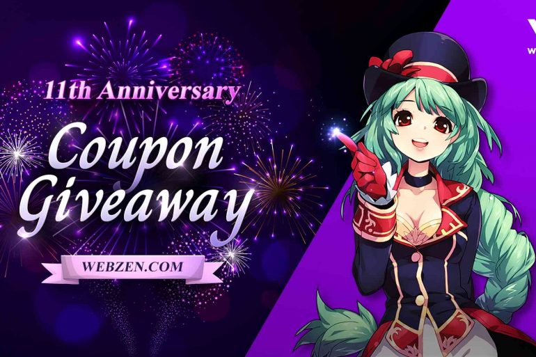 Webzen 11th Anniversary Coupon Giveaway